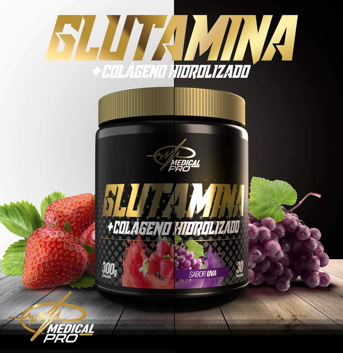 Glutamina + Colageno